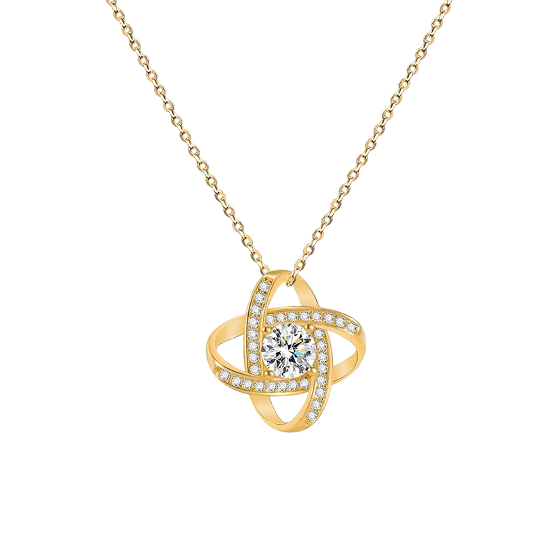 "Infinity Knot" Necklace gold