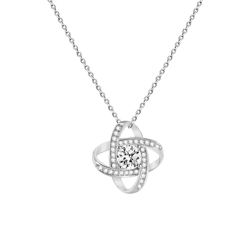 "Infinity Knot" Necklace silver