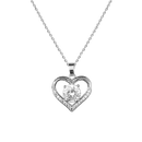 "Sacred Heart" Necklace silver