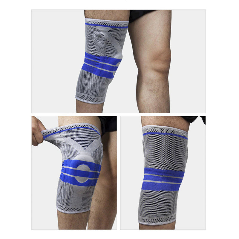 Knee Sleeve With Silicone Pad And Spring For Your Free Movement